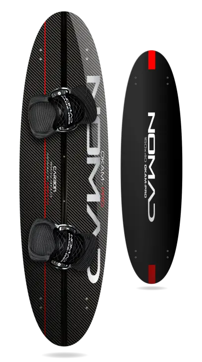 Nomad Okam-Pro Carbon, 150x40.0, built in the familiar Ocean Rodeo Mako size range, top and bottom deck
