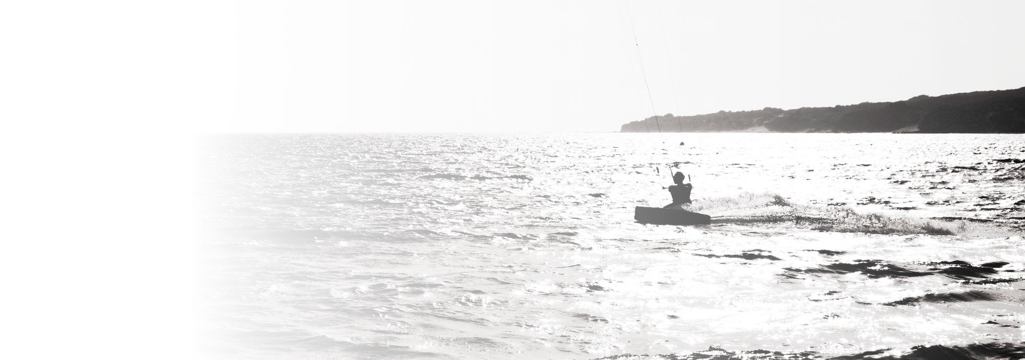 Simon kitesurfing off the coast of Tarifa